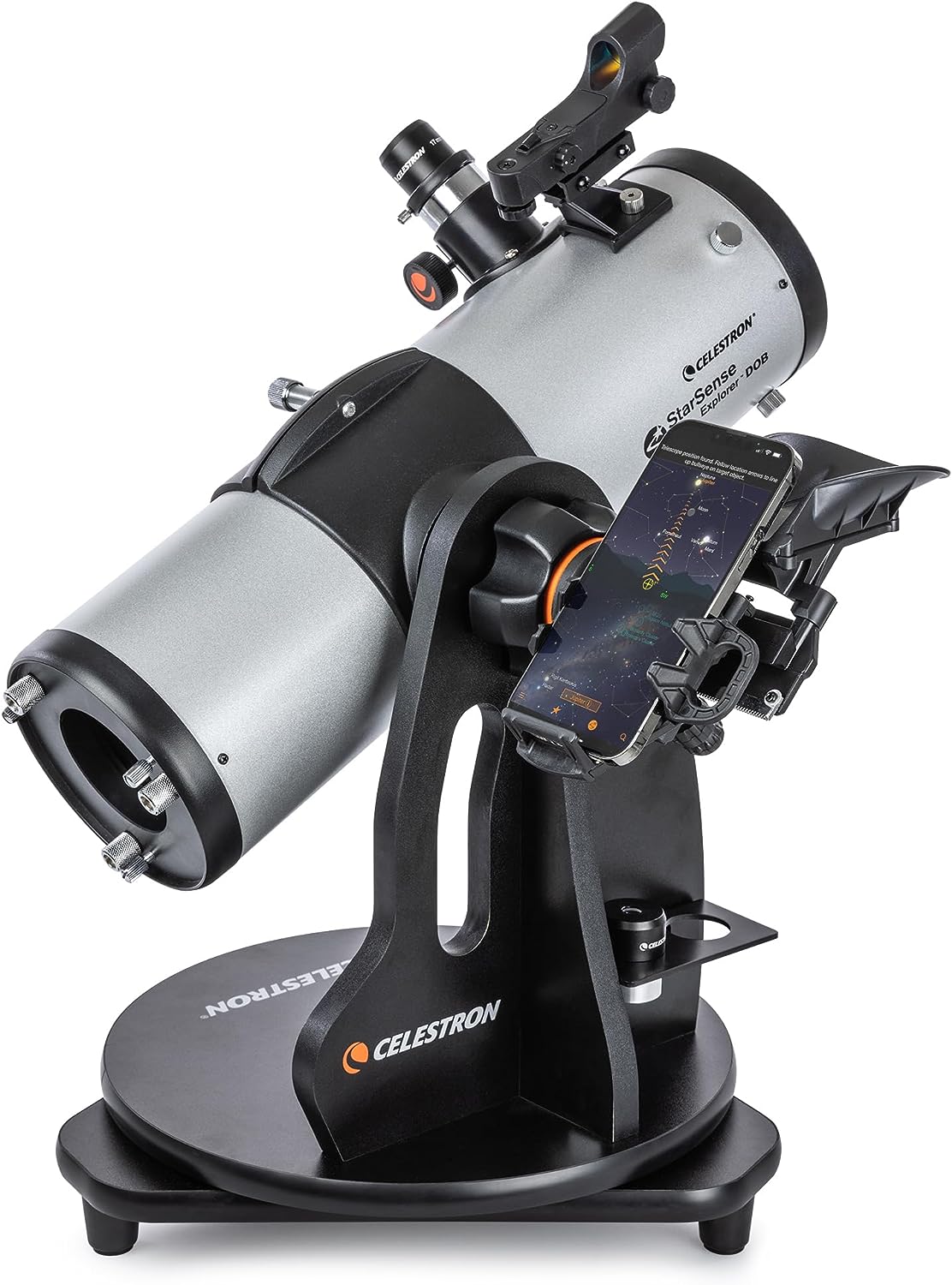 Celestron – StarSense Explorer 114mm Tabletop Dobsonian Smartphone App-Enabled Telescope – Works with StarSense App to Help You Find Nebulae, Planets & More – iPhone/Android Compatible