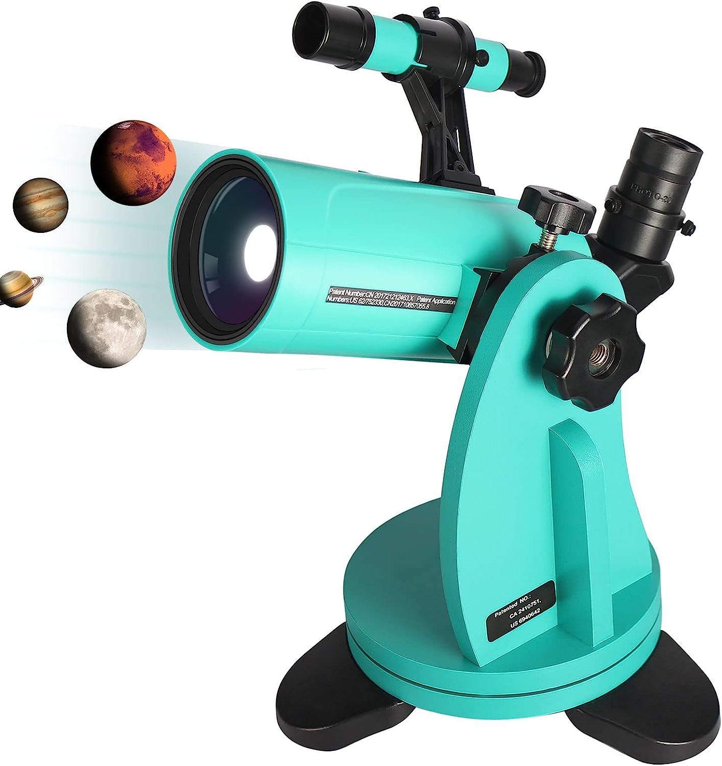 Maksutov-Cassegrain Telescope 60 with Dobsonian Mount, 60mm Aperture 750mm Focal Length, with Finderscope and Phone Adapter, Tabletop Telescopes for Kids Adults Beginners Astronomy