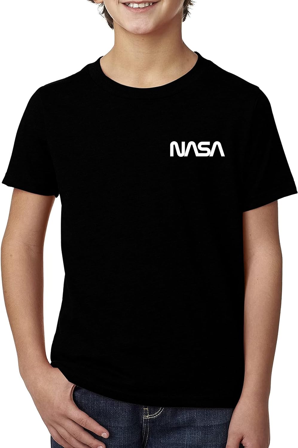 Market Trendz Official Logo NASA I Mini Pocket Logo NASA T Shirts for Youth