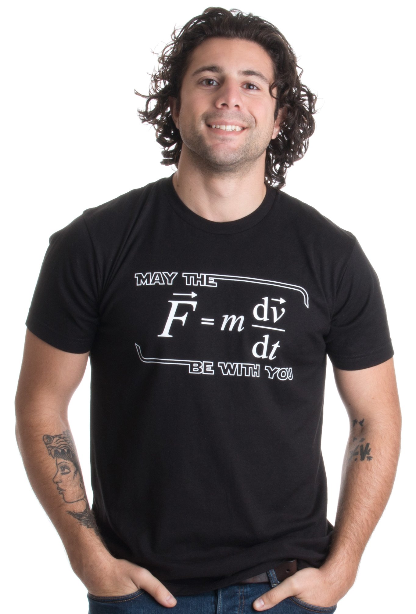 May The (F=m*dv/dt) Be with You | Funny Physics Science Unisex T-Shirt