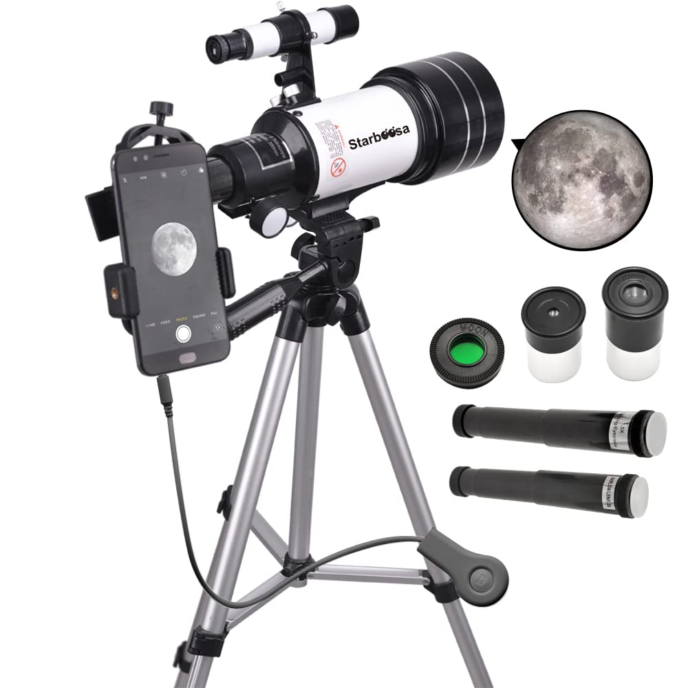 Starboosa Telescope for Kids Beginners 40mm Aperture 400mm Focal Length – Gift for Kids and Beginners