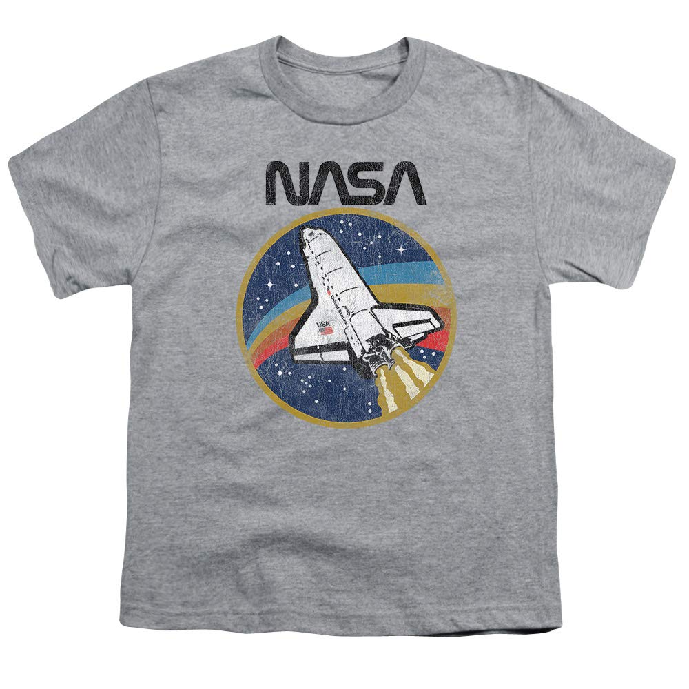 NASA Retro Space Shuttle Youth T Shirt & Stickers (Small)